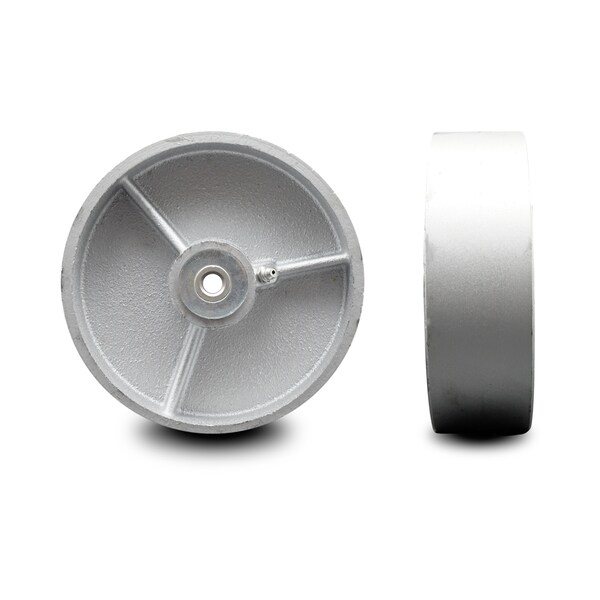 SCC-6" Semi Steel Cast Iron Wheel Only w/Roller Bearing -1/2" Bore-1200 lbs Cpty